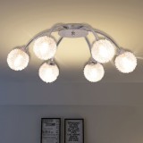vidaXL Lustră cu 6 becuri LED G9 240 W