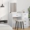 vidaXL Birou de Toaletă cu sertar Alb 50 x 41 x 135 cm Lemn compozit
