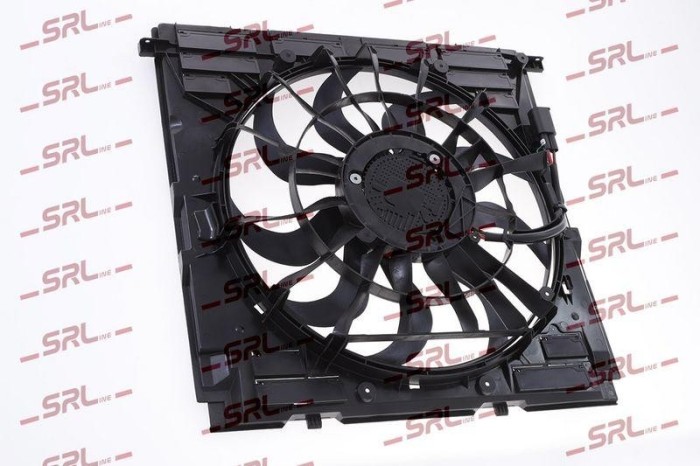 Ventilator radiator Bmw X5 (G05) 18-, X6 (G06) 19-, X7 (G07) 19-, motor: 2.0 d, 3.0 d, 3.0 R6 T, 4.4 V8 T, (2+2) pini, SRLine, 17428655760