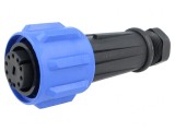 Conector circular mamă 10 pini nichelat Buccaneer 900 PX0911/10/S