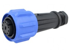 Conector circular mamă 10 pini nichelat Buccaneer 900 PX0911/10/S