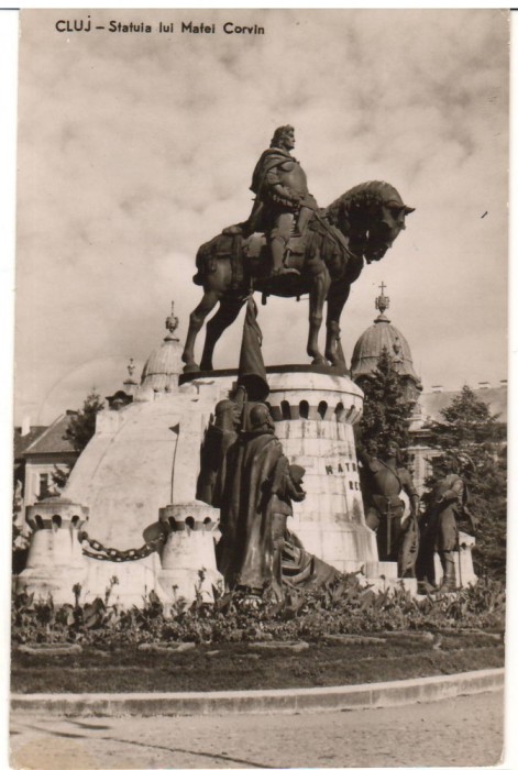 CPIB 22725 - CARTE POSTALA - CLUJ. STATUIA LUI MATEI CORVIN, RPR