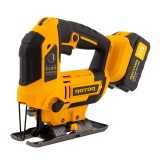 Cumpara ieftin Fierastrau pendular pe acumulator (INCLUS) ROTOR RJS21,21V/ 3 Ah, 750W, 3000 rot/min