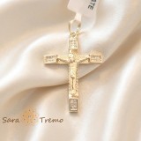 Cumpara ieftin Cruciulita placata cu aur Crucea Inimii