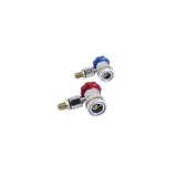 Set 2 cuple, pentru sisteme de aer conditionat, R134A, conectori de service 90&deg; Satra