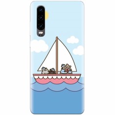 Husa silicon pentru Huawei P30, Happy Sailors