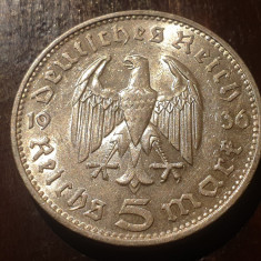 Germania 5 mark (marci) 1936 F argint