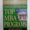 How to Get Into the TOP MBA PROGRAMS - Richard MONTAUK