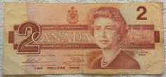 Bancnota 2 DOLARI - CANADA, anul 1986 *cod 58 A foto