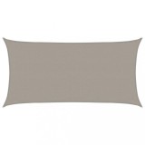 Cumpara ieftin Panza parasolar, gri deschis dreptunghiular 3x6 m HDPE 160 g/m&sup2;