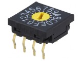 &Icirc;ntrerupător Codificare HEX/BCD 16 Poz THT 1000M&Omega;