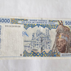 Africa de Est Senegal 5000 Francs 2001