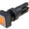 Comutator Acționat Prin Apăsare 16mm Galben