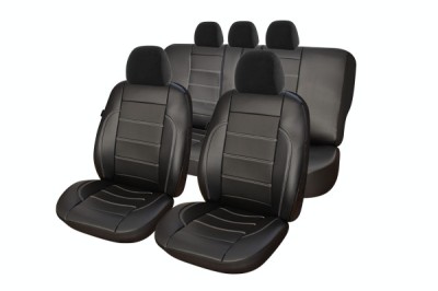 Set huse scaune din piele KIA SPORTAGE II (2005-2010) Compatibile cu sistem AIRBAG foto