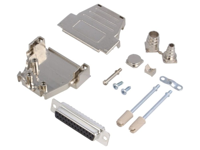 Conector D-Sub mamă 25 pini pe cablu