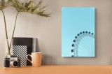 Tablou Canvas Roata Veseliei sub Cer Senin cu Gondole, 26 x 39 cm, CMCLASS