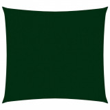 Panza parasolar, verde &icirc;nchis, 4x4 m, tesatura oxford, patrat GartenMobel Dekor, vidaXL