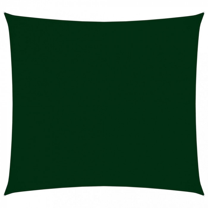 Parasolar, verde &icirc;nchis, 6x6 m, tesatura oxford, patrat GartenMobel Dekor