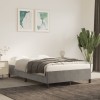 VidaXL Cadru de de pat fără saltea Gri deschis 120x190 cm catifea 379528
