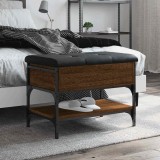 vidaXL Bancă de pantofi, stejar maro, 62x42x45 cm, lemn prelucrat 835191