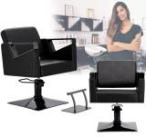 Scaun de coafat Tomas hidraulic rotativ pentru salonul de coafură Suport cromat scaun de coafor