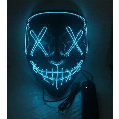 Mască Iluminata cu LED-uri pentru Halloween Infricosatoare