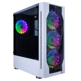 Carcasa 1stplayer dk d4 mid tower rgb alb tempered glass sloturi expansiune 7 drive bays: