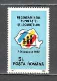 Romania.1991 Recensamintul populatiei si locuintelor ZR.868