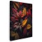 Tablou canvas frunze toamna in nuante galben, rosu, negru 1071 Tablou canvas pe panza CU RAMA 60x90 cm