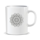 Cana personalizata cu mandala, Mandala bco brgyad