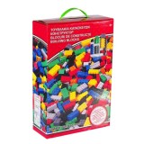 Set cuburi de construit din plastic pentru dezvoltarea creativitatii, Multicolor, 805 piese, Oem