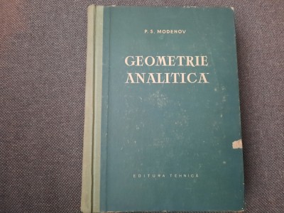 P S MODENOV GEOMETRIE ANALITICA foto