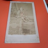 Cumpara ieftin FOTO COPIL MIC ANII 1900 VECHI PE CARTON GROS 10 7 CM DE COLECTIE RARA!!!