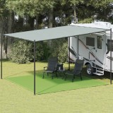 vidaXL Covor pentru cort, verde deschis, 400x400 cm, HDPE 4002283