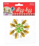 Cleme Lemn Daco Albinuta, 8 buc, 4.3cm - Decoratiuni, Scrapbooking, Lucru Manual