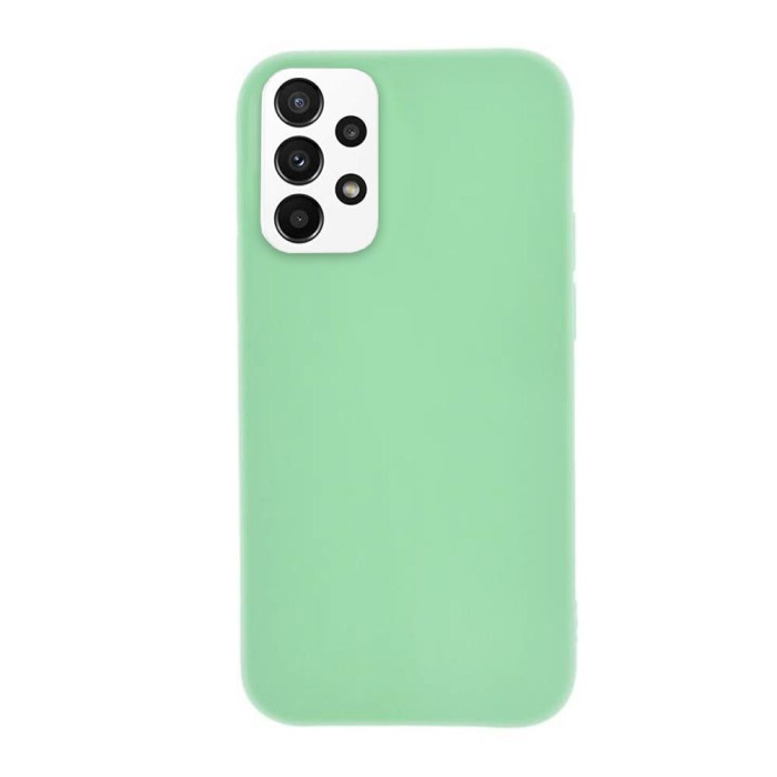 Husa compatibila cu samsung galaxy a23, matte efect, camera ultra safe, htpmag, menta