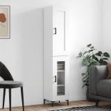 vidaXL Dulap &icirc;nalt, alb, 34,5x34x180 cm, lemn prelucrat