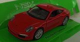 Macheta Porsche 911 Carrera S (991) rosu - Welly 1/36, 1:43