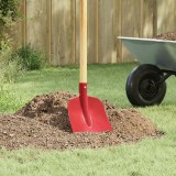 vidaXL Cap de lopată 4 pcs Roșu 32 x 24,5 cm Oțel vopsit electrostatic 42019405