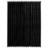 Draperie opaca, negru, 290 x 245 cm, catifea, cu carlige