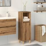 VidaXL Dulap de baie, stejar artizanal, 30x30x100 cm, lemn prelucrat
