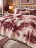 Cumpara ieftin Patura Cocolino Bordo Alb 200x230 cm , Moale, Calduroasa E i Antialergica