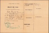 HST A2297 Bilet de voie Școala Ofițeri de Aviație 1941