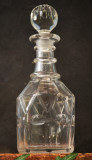 Decantor Georgian de Whiskey sau Brandy Lead Crystal c. 1830
