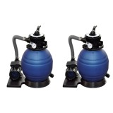 vidaXL Pompe filtru cu nisip, 2 buc., 400 W, 11000 l/h