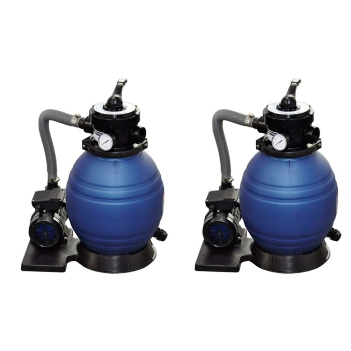 vidaXL Pompe filtru cu nisip, 2 buc., 400 W, 11000 l/h