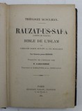 RAUZAT-US-SAFA ( JARDIN DE PURETE ) , BIBLE DE L &#039; ISLAM OU L&#039; HISTOIRE SAINTE SUIVANT LA FOI MUSULMANE par MIRKHOND , 1894