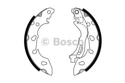 Set saboti frana FIAT PANDA (169) (2003 - 2016) BOSCH 0 986 487 772 foto