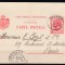 ROMANIA 1896 CP 41 CARTE POSTALA U.P.U. SPIC DE GRAU 10 BANI ROSU CIRCULATA 1903