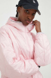 Cumpara ieftin Tommy Jeans geacă femei, culoarea roz, de tranziție DW0DW17242